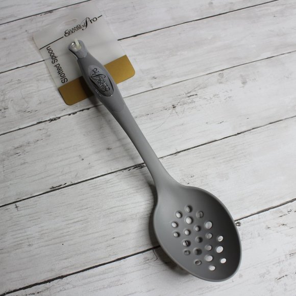 Grand Gourmet Pro Slotted Spoon Gray Silver - Picture 2 of 4